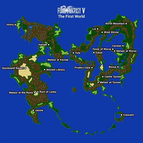 final fantasy 5 map